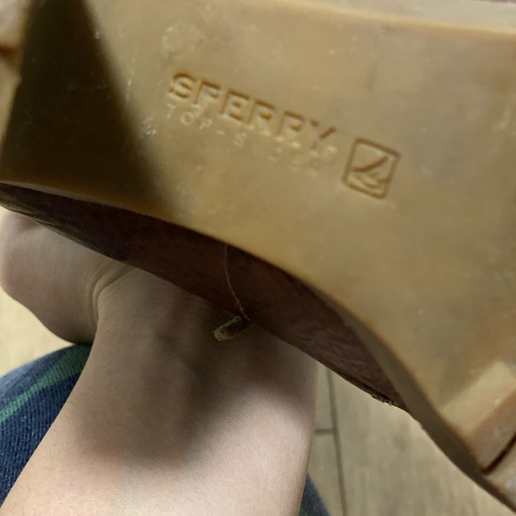 Sperry lace up heel boot US 7 brown/olive - Picture 5 of 6